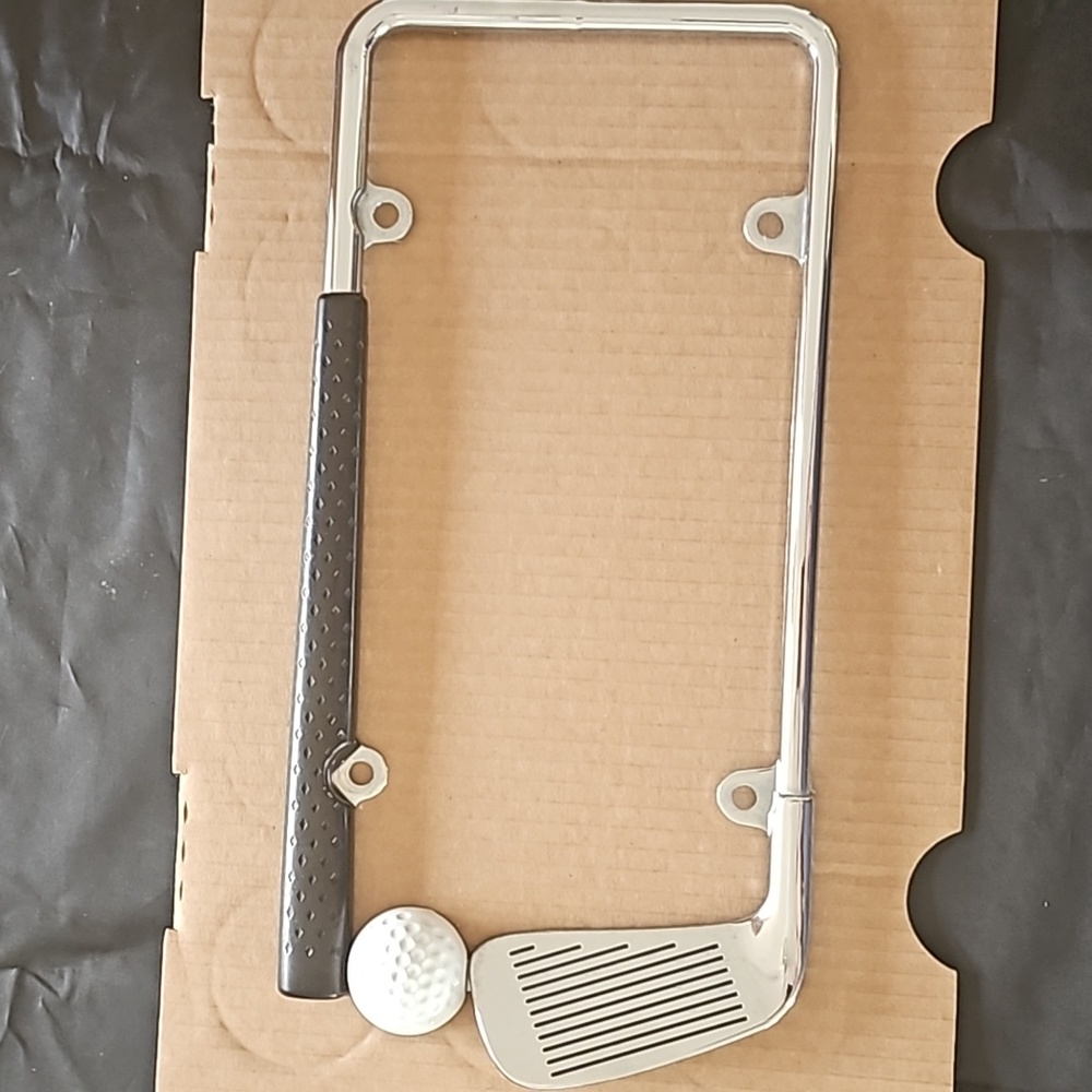 Golf Chrome /painted license frame